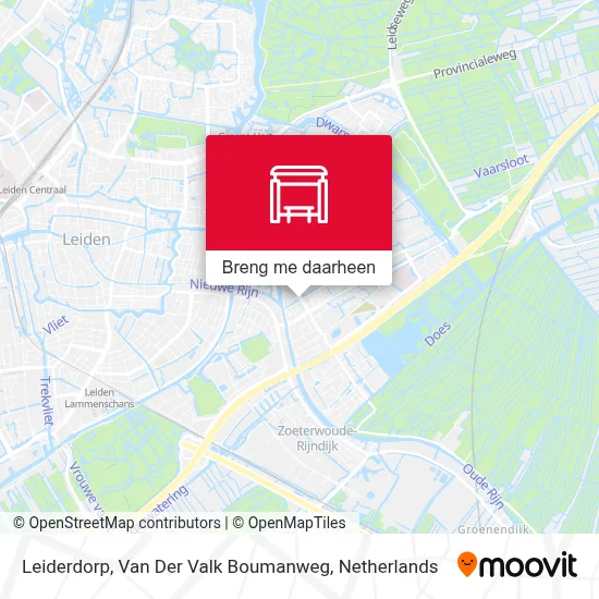 Leiderdorp, Van Der Valk Boumanweg kaart