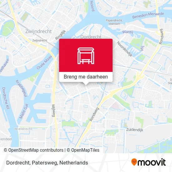 Dordrecht, Patersweg kaart