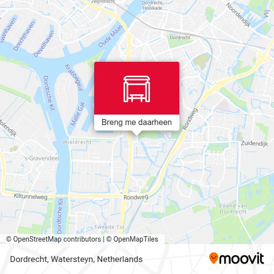 Dordrecht, Watersteyn kaart