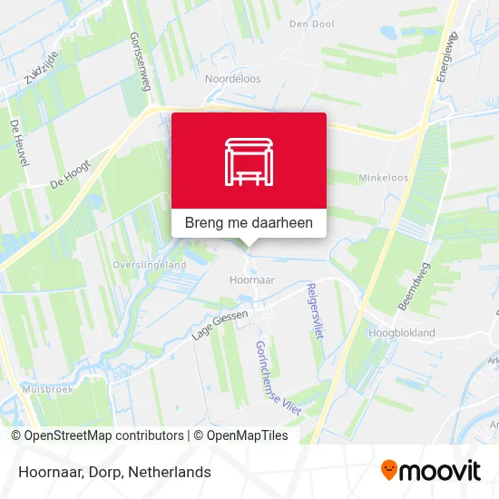 Hoornaar, Dorp kaart