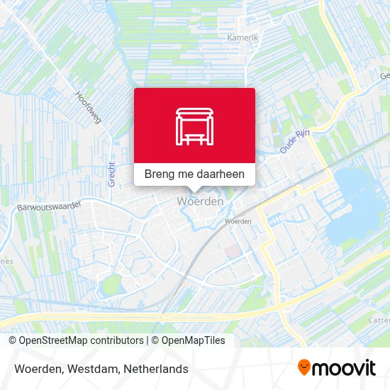Woerden, Westdam kaart