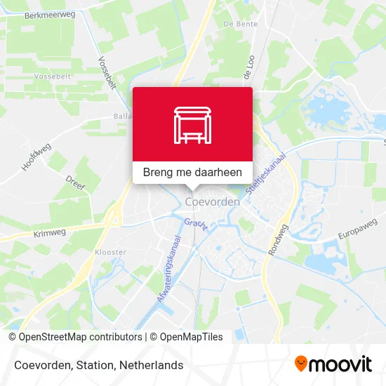 Coevorden, Station kaart