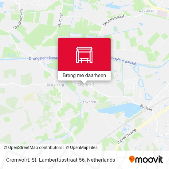Cromvoirt, St. Lambertusstraat 56 kaart