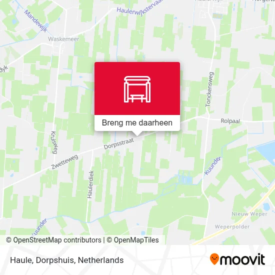 Haule, Dorpshuis kaart