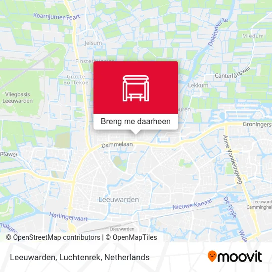Leeuwarden, Luchtenrek kaart