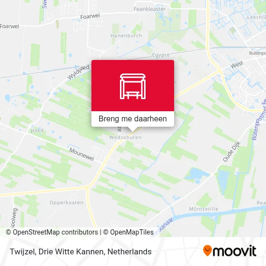 Twijzel, Drie Witte Kannen kaart