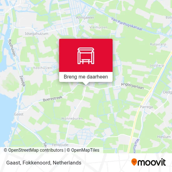 Gaast, Fokkenoord kaart