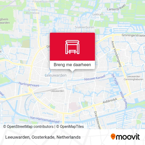 Leeuwarden, Oosterkade kaart