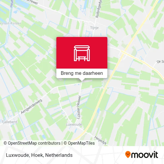 Luxwoude, Hoek kaart