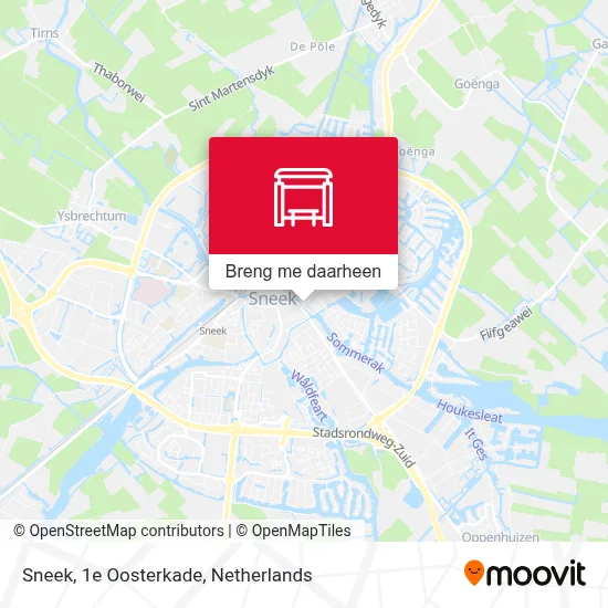 Sneek, 1e Oosterkade kaart