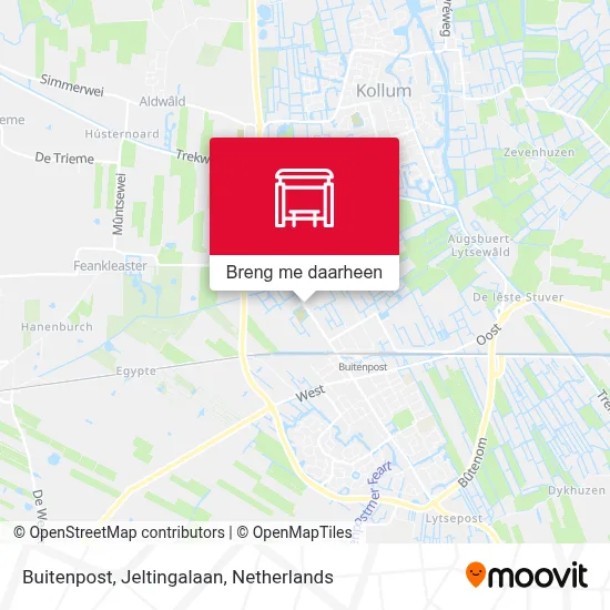 Buitenpost, Jeltingalaan kaart