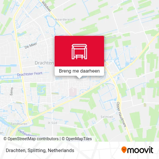 Drachten, Splitting kaart