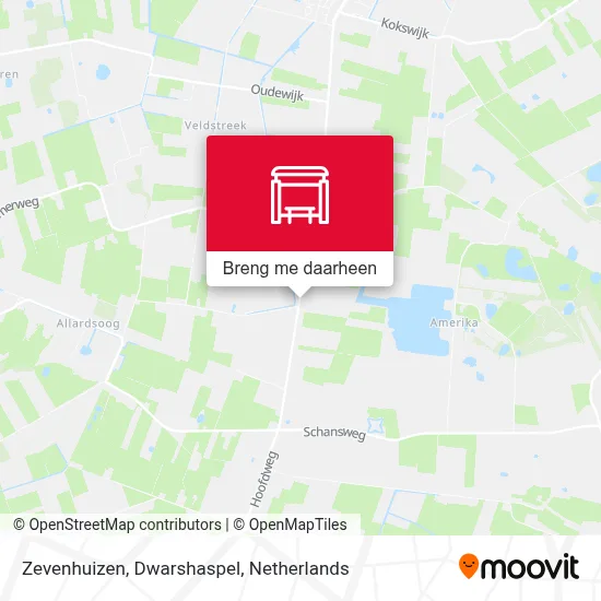 Zevenhuizen, Dwarshaspel kaart