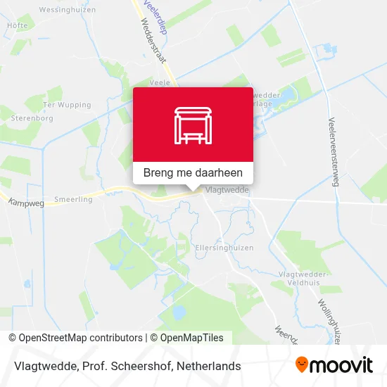 Vlagtwedde, Prof. Scheershof kaart