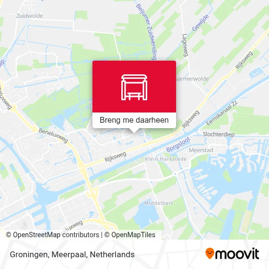 Groningen, Meerpaal kaart