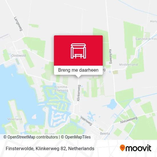 Finsterwolde, Klinkerweg 82 kaart