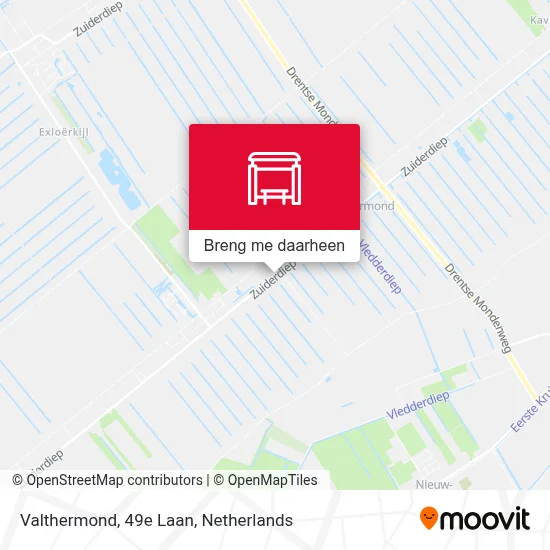 Valthermond, 49e Laan kaart