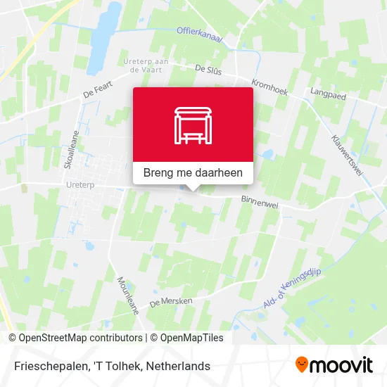 Frieschepalen, 'T Tolhek kaart