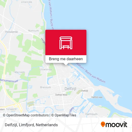 Delfzijl, Limfjord kaart