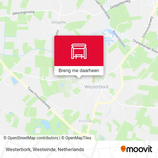 Westerbork, Westeinde kaart
