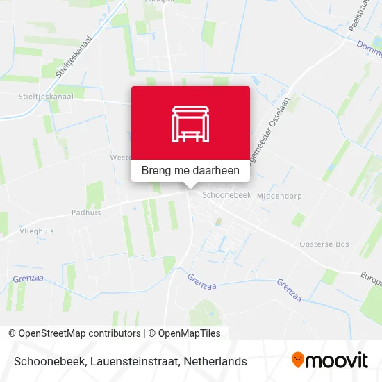 Schoonebeek, Lauensteinstraat kaart