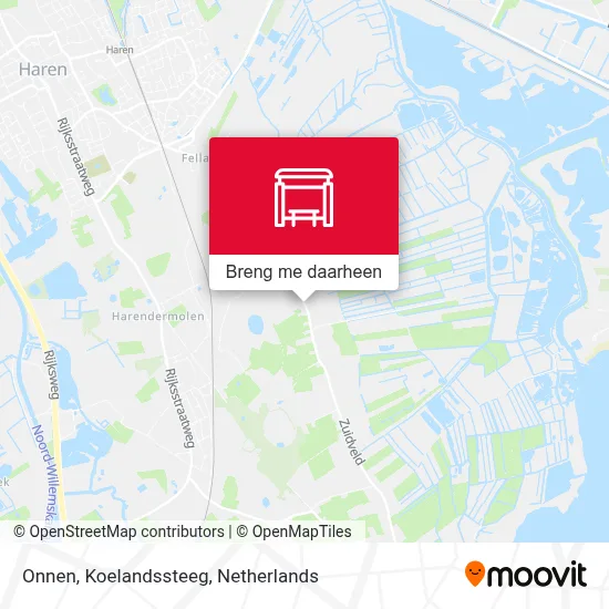 Onnen, Koelandssteeg kaart