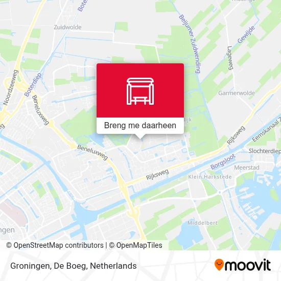 Groningen, De Boeg kaart