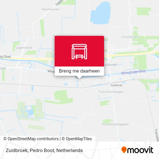 Zuidbroek, Pedro Boot kaart