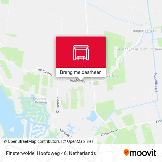 Finsterwolde, Hoofdweg 46 kaart