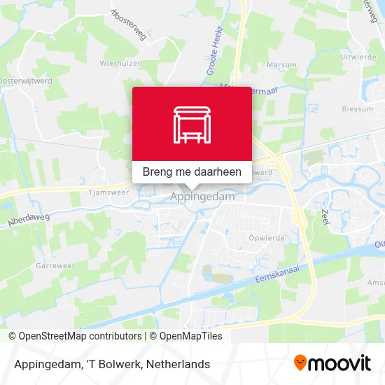 Appingedam, 'T Bolwerk kaart