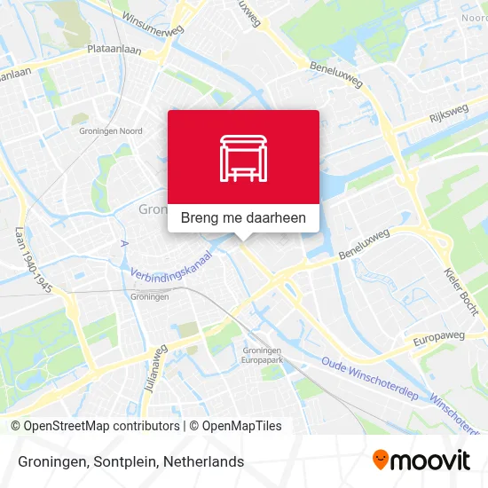 Groningen, Sontplein kaart