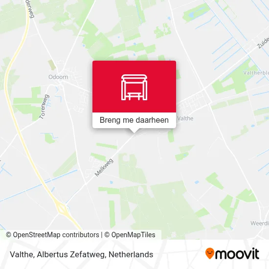 Valthe, Albertus Zefatweg kaart