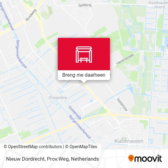 Nieuw Dordrecht, Prov.Weg kaart