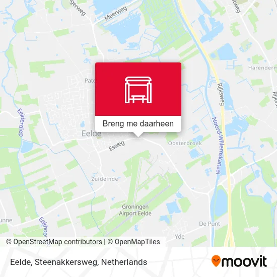 Eelde, Steenakkersweg kaart