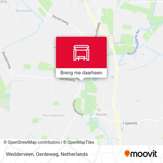Wedderveen, Oerdeweg kaart