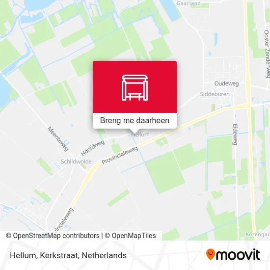 Hellum, Kerkstraat kaart