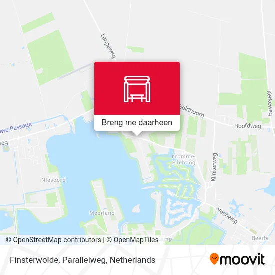 Finsterwolde, Parallelweg kaart
