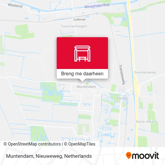 Muntendam, Nieuweweg kaart