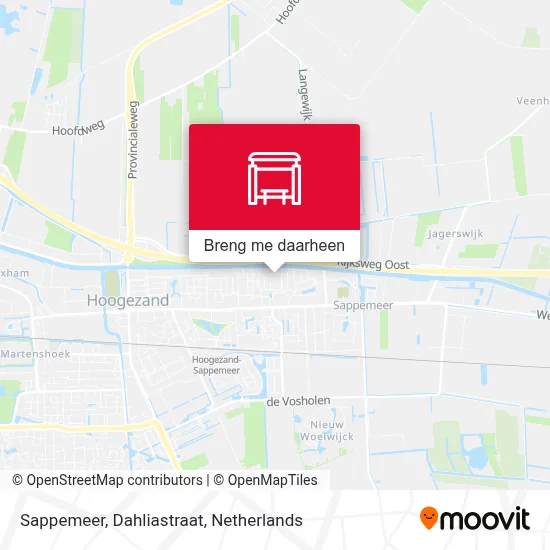 Sappemeer, Dahliastraat kaart