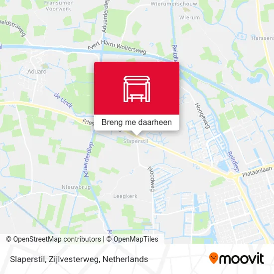 Slaperstil, Zijlvesterweg kaart