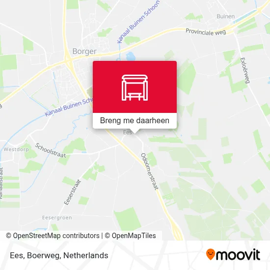 Ees, Boerweg kaart