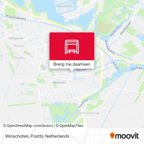 Winschoten, Posttil kaart