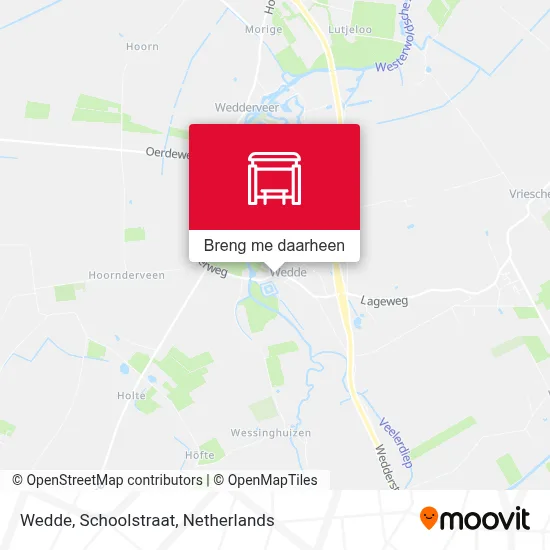 Wedde, Schoolstraat kaart