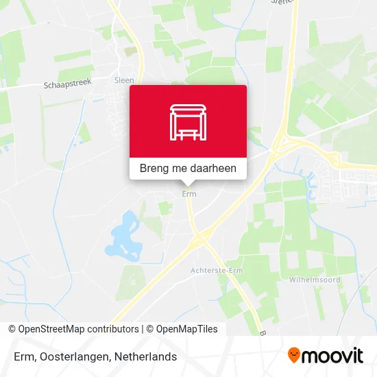 Erm, Oosterlangen kaart