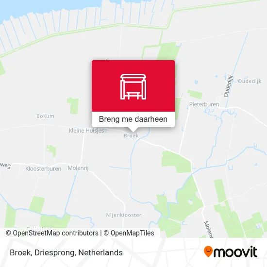 Broek, Driesprong kaart