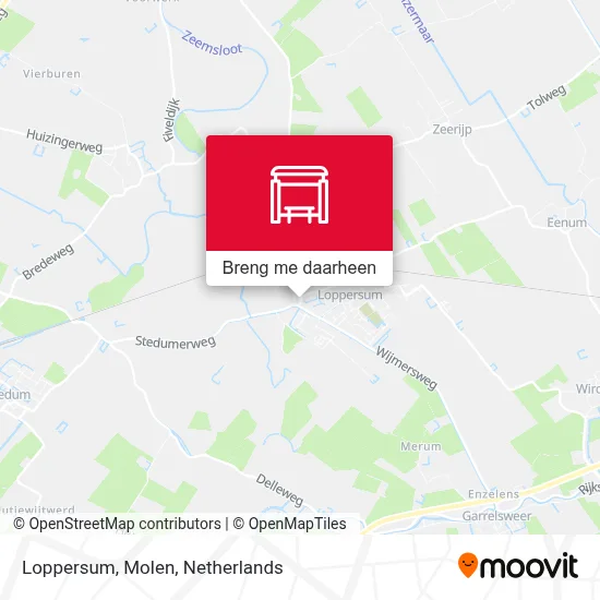 Loppersum, Molen kaart