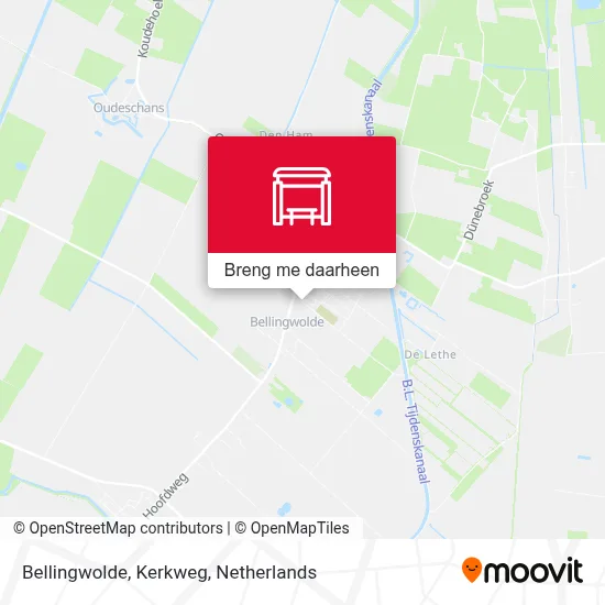 Bellingwolde, Kerkweg kaart