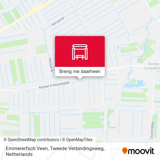 Emmererfsch.Veen, Tweede Verbindingsweg kaart