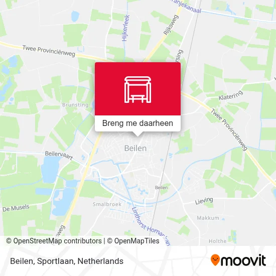Beilen, Sportlaan kaart