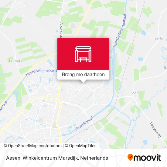 Assen, Winkelcentrum Marsdijk kaart
